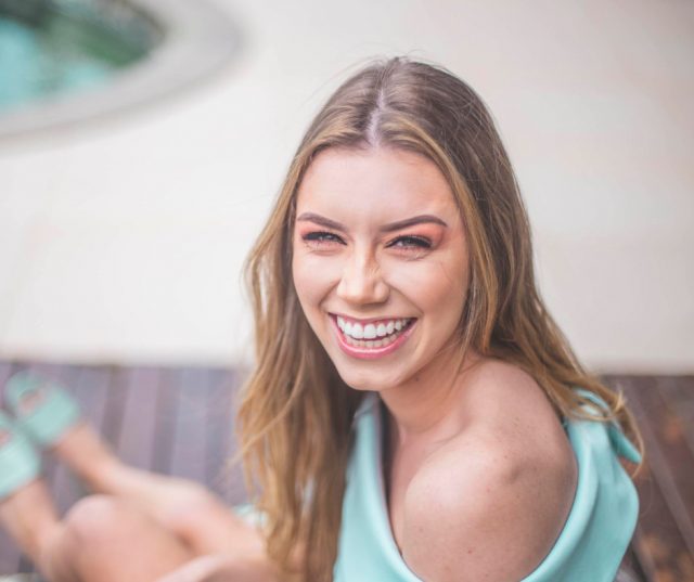 girl smiling with Invisalign 