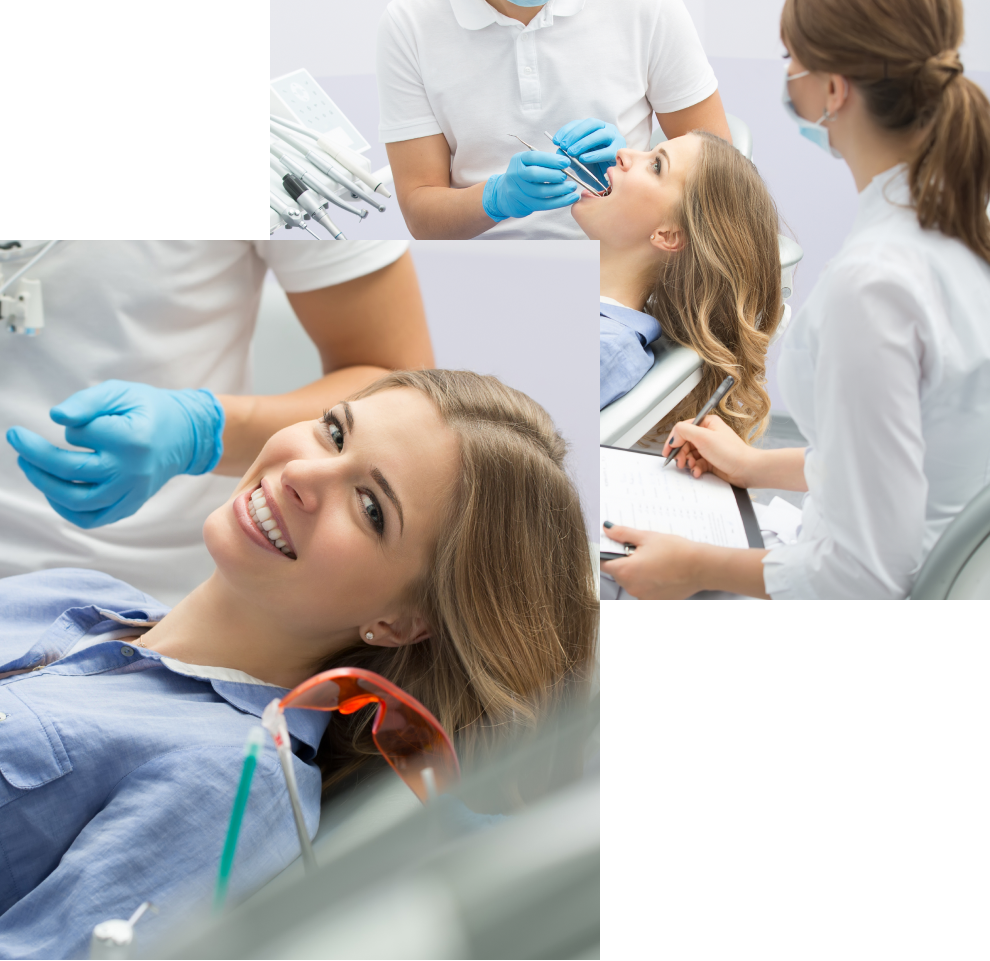 A young woman with showing off the kind of bright, healthy smile that a person receives when they visit VCCID for teeth cleaning in Burnaby